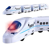 Maxbell Kids Electric Flash Music Universal High Speed Harmonious Train Model Toy