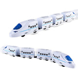 Maxbell Kids Electric Flash Music Universal High Speed Harmonious Train Model Toy