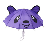 Maxbell Colorful Cartoon Mini Umbrella Fit for 18" Doll Clothes Accessories Purple