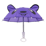 Maxbell Colorful Cartoon Mini Umbrella Fit for 18" Doll Clothes Accessories Purple