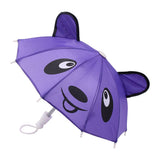 Maxbell Colorful Cartoon Mini Umbrella Fit for 18" Doll Clothes Accessories Purple
