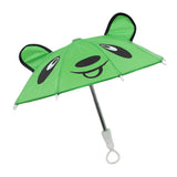 Maxbell Colorful Cartoon Mini Umbrella Fit for 18" Doll Clothes Accessories Green