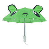 Maxbell Colorful Cartoon Mini Umbrella Fit for 18" Doll Clothes Accessories Green