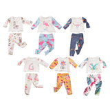 Maxbell Doll Pajamas Top Pants Clothes for American 18inch Dress up vicuna