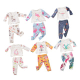 Maxbell Doll Pajamas Top Pants Clothes for American 18inch Dress up vicuna