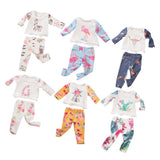 Maxbell Doll Pajamas Top Pants Clothes for American 18inch Dress up vicuna