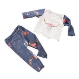 Maxbell Doll Pajamas Top Pants Clothes for American 18inch Dress up antelope