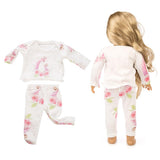 Maxbell Doll Pajamas Top Pants Clothes for American 18inch Dress up horse