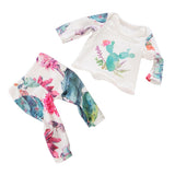 Maxbell Doll Pajamas Top Pants Clothes for American 18inch Dress up cactus