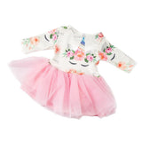 Maxbell Handmade Clothes Dress and Headwear for 18inch Girl Doll Outfits Pink flower