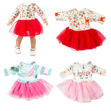 Maxbell Handmade Clothes Dress and Headwear for 18inch Girl Doll Outfits Pink flower