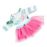 Maxbell Handmade Clothes Dress and Headwear for 18inch Girl Doll Outfits flamingo