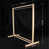 Maxbell 1/3 BJD Doll Wooden Clothes Hanging Shelf Dolls Dollhouse Furniture