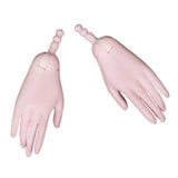 Maxbell 1/3 BJD Doll Hand Mold Set DIY Making Doll Accessory Pink White Skin S2