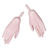 Maxbell 1/3 BJD Doll Hand Mold Set DIY Making Doll Accessory Pink White Skin S2