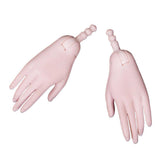 Maxbell 1/3 BJD Doll Hand Mold Set DIY Making Doll Accessory Pink White Skin S2