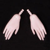Maxbell 1/3 BJD Doll Hand Mold Set DIY Making Doll Accessory Pink White Skin S2