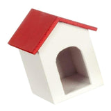 Maxbell 1/12 Dolls House Dog Kennel Miniature Dollhouse Garden Decoration Accessory