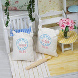 Maxbell 1/12 Dollhouse Miniature Two Bags Flour And Rolling Pin Toy for Kitchen
