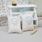Maxbell 1/12 Dollhouse Miniature Two Bags Flour And Rolling Pin Toy for Kitchen