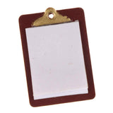 Maxbell 1:12 Mini Dollhouse Miniature Accessories Clipboard with Real Paper Attached