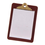 Maxbell 1:12 Mini Dollhouse Miniature Accessories Clipboard with Real Paper Attached