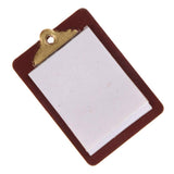 Maxbell 1:12 Mini Dollhouse Miniature Accessories Clipboard with Real Paper Attached