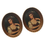 Maxbell Miniatures Oval Picture Photo Frame for 1/12 Dollhouse Decorations Style 2