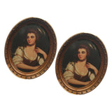 Maxbell Miniatures Oval Picture Photo Frame for 1/12 Dollhouse Decorations Style 2