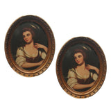 Maxbell Miniatures Oval Picture Photo Frame for 1/12 Dollhouse Decorations Style 2