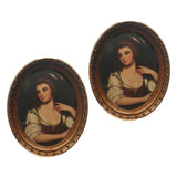 Maxbell Miniatures Oval Picture Photo Frame for 1/12 Dollhouse Decorations Style 2