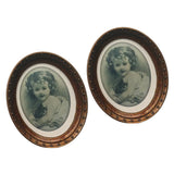 Maxbell Miniatures Oval Picture Photo Frame for 1/12 Dollhouse Decorations Style 4