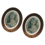 Maxbell Miniatures Oval Picture Photo Frame for 1/12 Dollhouse Decorations Style 4