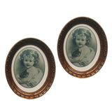 Maxbell Miniatures Oval Picture Photo Frame for 1/12 Dollhouse Decorations Style 4