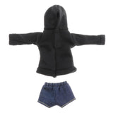 Maxbell BJD Dolls Hoodie and Short Pants for 1/6 Blythe Doll Dress Up Outfits Accs