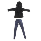 Maxbell BJD Dolls Hoodie and Jeans Pants for 1/6 Blythe Doll Dress Up Outfits Accs