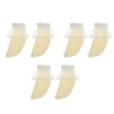 Maxbell 3 Pair Lace Socks for 1/6 Blythe Doll BJD Joint Dolls Dress Up Golden