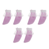 Maxbell 3 Pair Lace Socks for 1/6 Blythe Doll BJD Joint Dolls Dress Up Purple