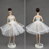 Maxbell BJD Dolls Strapless Dress for 1/6 Blythe Doll Dress Up Outfits Accs Black