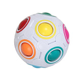 Maxbell Puzzle Magic Rainbow Ball Decompression Football Cube Toy Gift Educational