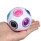 Maxbell Puzzle Magic Rainbow Ball Decompression Football Cube Toy Gift Educational