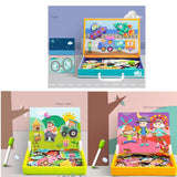 Maxbell Cartoon Magnetic Puzzles Kids Toddler Intellectual Toys Gifts The Four Seasons