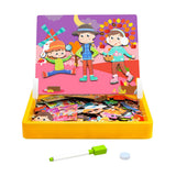 Maxbell Cartoon Magnetic Puzzles Kids Toddler Intellectual Toys Gifts The Four Seasons