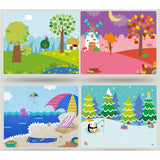 Maxbell Cartoon Magnetic Puzzles Kids Toddler Intellectual Toys Gifts The Four Seasons