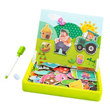 Maxbell Cartoon Magnetic Puzzles Kids Toddler Intellectual Toys Gifts Happy Farm