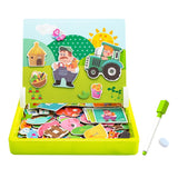 Maxbell Cartoon Magnetic Puzzles Kids Toddler Intellectual Toys Gifts Happy Farm