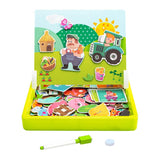 Maxbell Cartoon Magnetic Puzzles Kids Toddler Intellectual Toys Gifts Happy Farm