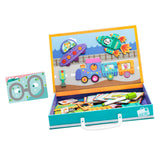 Maxbell Cartoon Magnetic Puzzles Kids Toddler Intellectual Toys Gifts Traffic