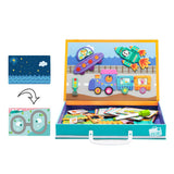 Maxbell Cartoon Magnetic Puzzles Kids Toddler Intellectual Toys Gifts Traffic