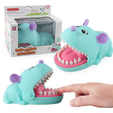Maxbell Funny Big Mouse Mouth Dentist Bite Finger Toy Family Game for Kids Xmas Blue